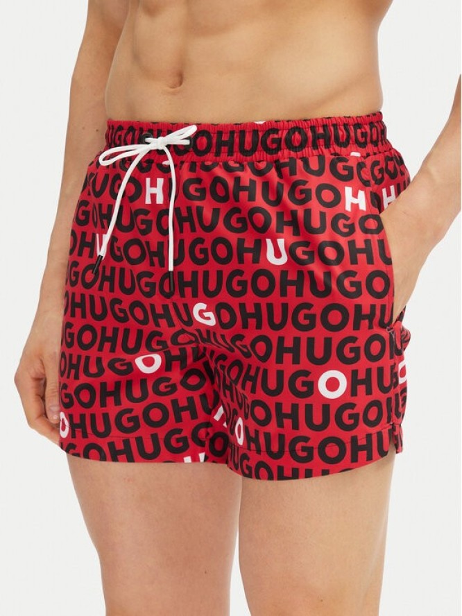 HUGO Szorty kąpielowe Tortuga 50535412 Czerwony Regular Fit