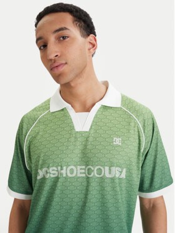 DC Shoes T-Shirt Soccer EDYKT03546 Zielony Boxy Fit