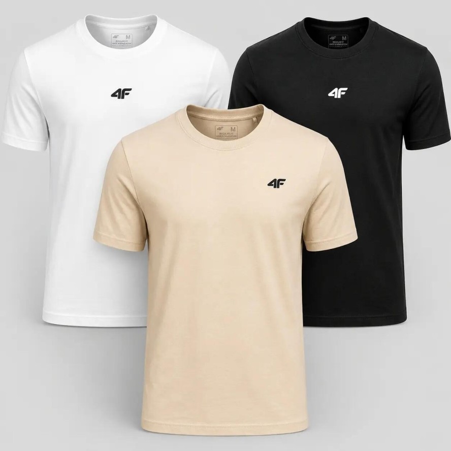 KOMPLET KOSZULEK MĘSKICH 4F ZESTAW 3PAK T-SHIRT
