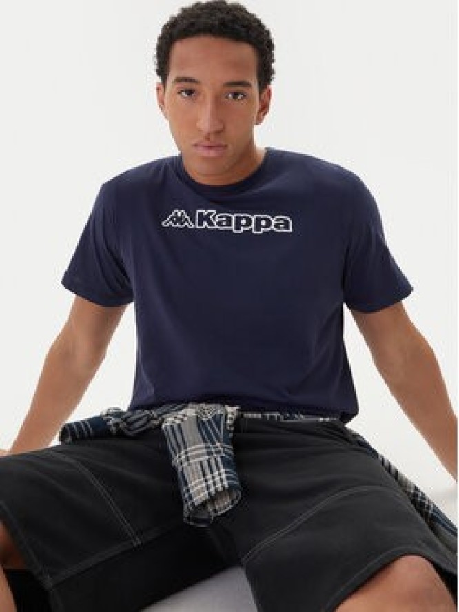 Kappa T-Shirt Feddu 311H7HW Granatowy Regular Fit