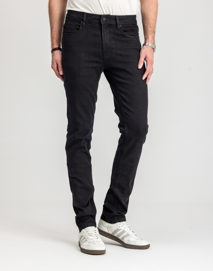 Męskie Spodnie Jeansowe Marcus Sebb 2214 Dry Black 14-200301