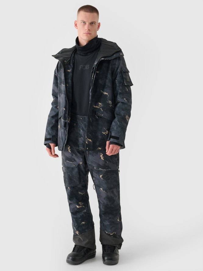 4F Kurtka snowboardowa membrana 10000 męska - multikolor XXL