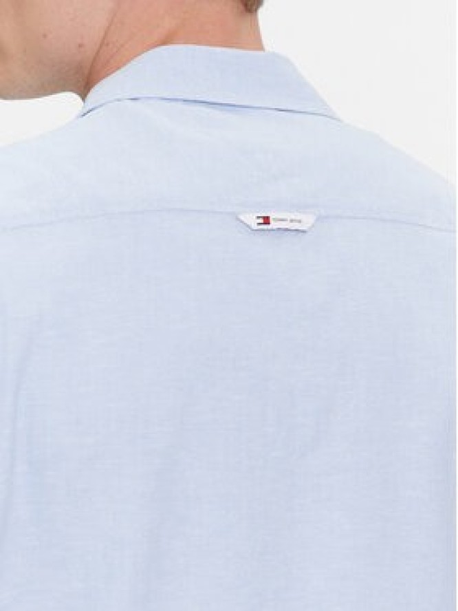Tommy Jeans Koszula Camp DM0DM18963 Błękitny Regular Fit