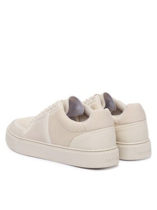 Calvin Klein Sneakersy Classic Cups Laceup Knit HM0HM02130 Beżowy