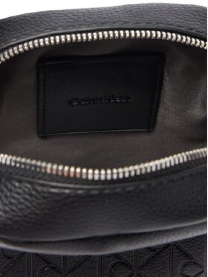 Calvin Klein Saszetka Emblem Aop Emboss Slim Reporter LV04D3228G Czarny