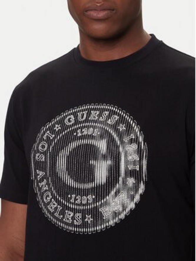 Guess T-Shirt M5BI15 K8FQ4 Czarny Regular Fit