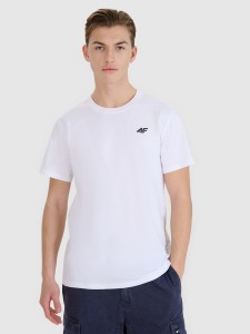 4F T-shirt regular gładki męski (2-pack) - multikolor L