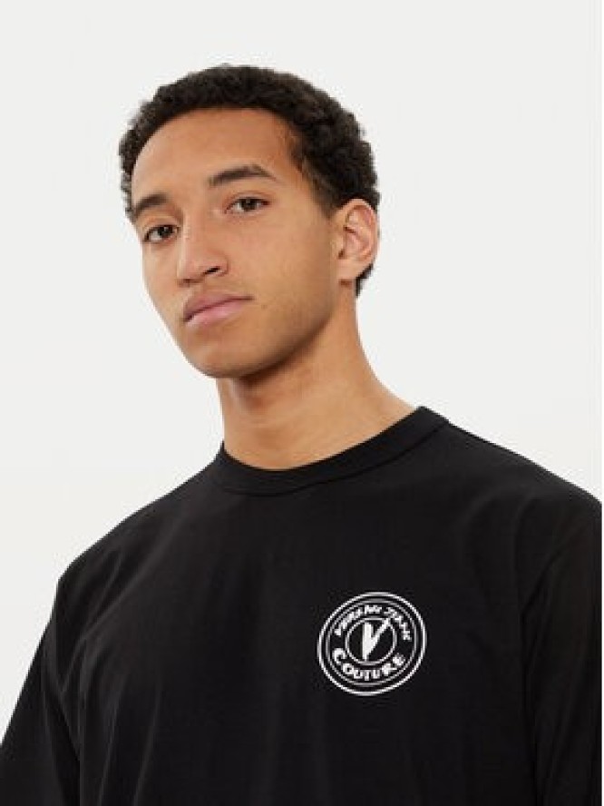 Versace Jeans Couture T-Shirt 78GAHE07 Czarny Regular Fit