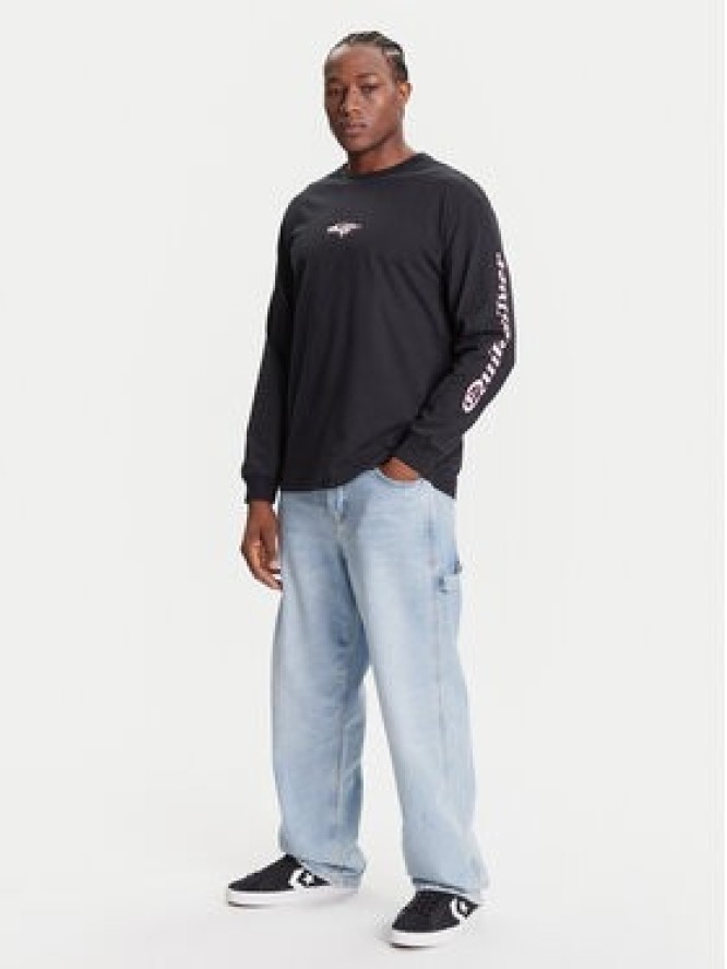 Quiksilver Bluza Mercury Old English Ls EQYZT08169 Czarny Comfort Fit