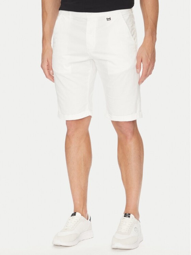 KARL LAGERFELD Szorty materiałowe 265812 552829 Biały Regular Fit