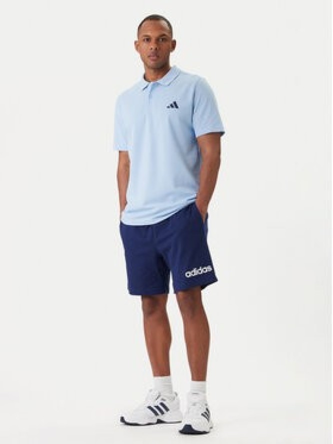 adidas Szorty sportowe Essentials Linear JE9013 Granatowy Regular Fit