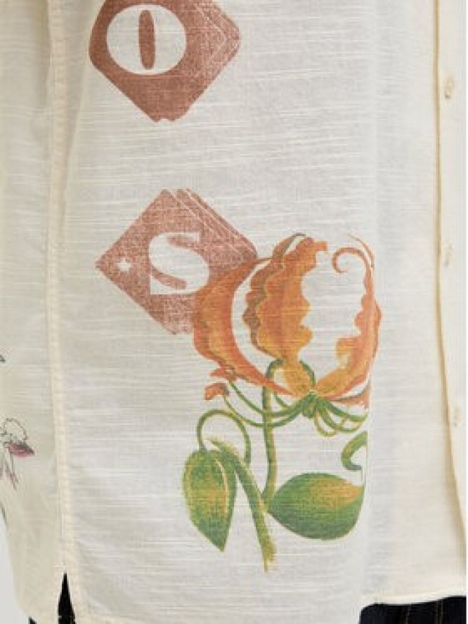 Jack & Jones Koszula Luke 12271108 Écru Relaxed Fit