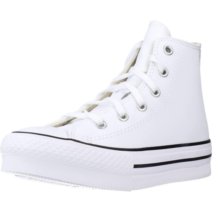 Buty CONVERSE CHUCK TAYLOR ALL STAR LIFT PLATFORM LEATHER Biały