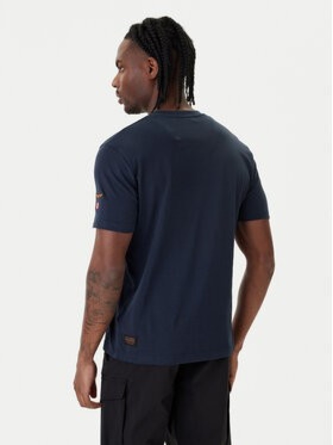 Aeronautica Militare T-Shirt 261TS2536UJ00641 Granatowy Regular Fit