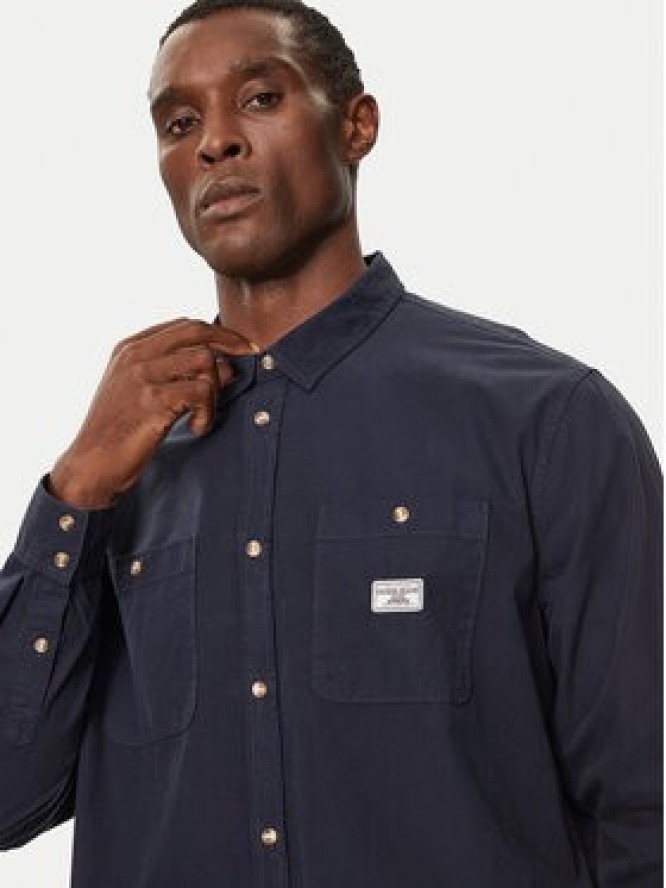 Guess Jeans Koszula M4YH37 WGCF1 Granatowy Regular Fit