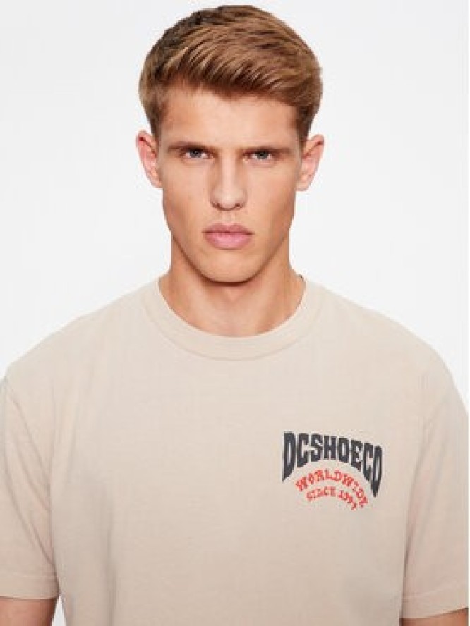 DC Shoes T-Shirt Defiant Tees ADYZT05309 Beżowy Regular Fit