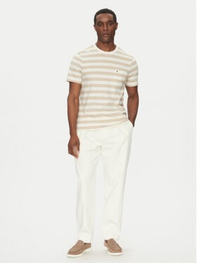 Tommy Hilfiger T-Shirt Essential MW0MW37283 Beżowy Regular Fit