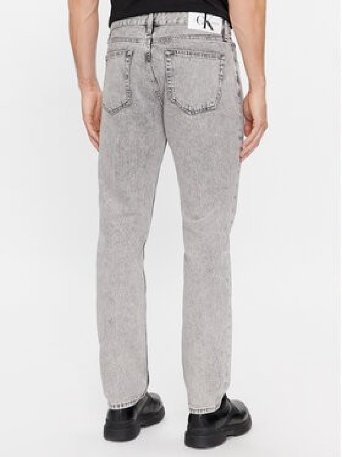 Calvin Klein Jeans Jeansy Authentic Straight J30J324563 Szary Straight Fit