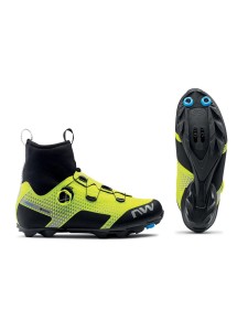 Buty rowerowe MTB gravel męskie NORTHWAVE CELSIUS XC ARCTIC GTX żółte Gore-Tex