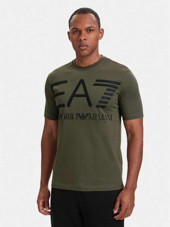 EA7 Emporio Armani T-Shirt 7M002200 AF27188 U7014 Zielony Regular Fit