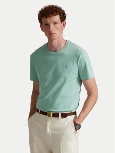 Polo Ralph Lauren T-Shirt 710671438507 Zielony Custom Slim Fit