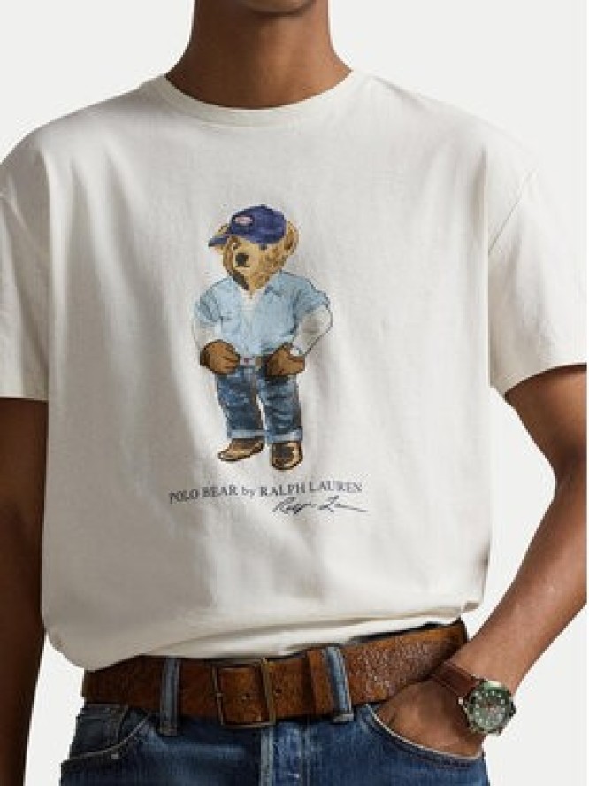 Polo Ralph Lauren T-Shirt 710B14615001 Biały Regular Fit