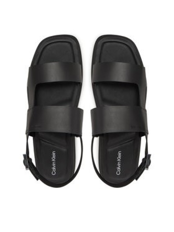 Calvin Klein Sandały Back Strap W/ Buckle HM0HM01736 Czarny