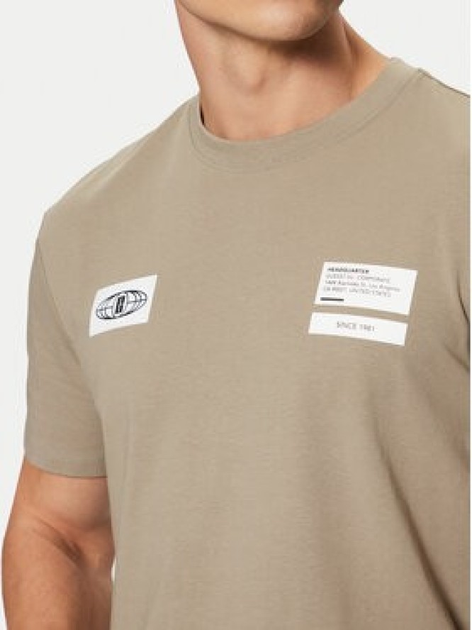 Guess T-Shirt Z5RI14 J1314 Beżowy Regular Fit