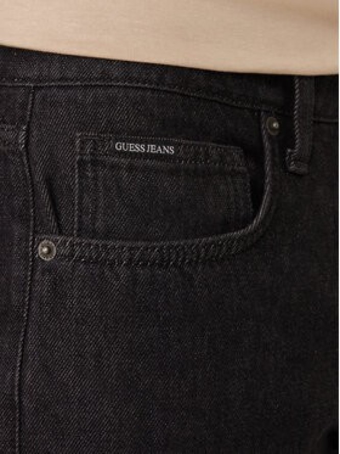 Guess Jeans Jeansy M5YA1B D6571 Czarny Straight Fit