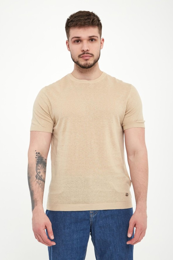 T-shirt męski lniany LIU JO