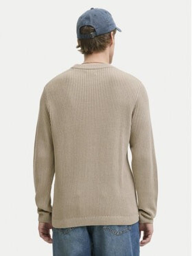 Jack & Jones Sweter Dover 12278816 Beżowy Regular Fit