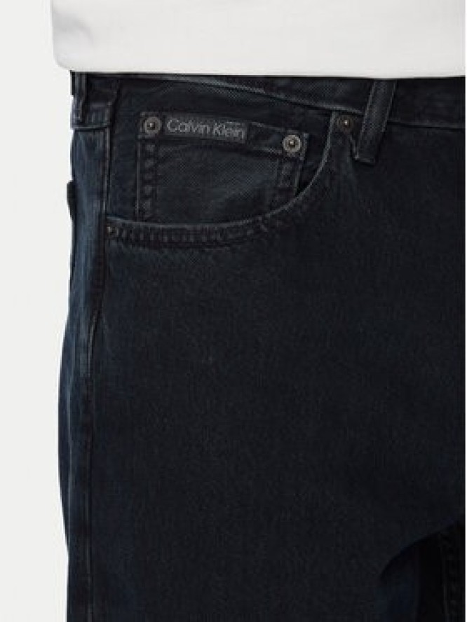 Calvin Klein Jeans Jeansy LV040EM716 Czarny Straight Fit
