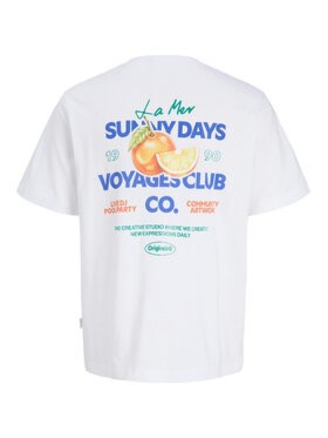 Jack & Jones T-Shirt Riviera 12295202 Biały Regular Fit