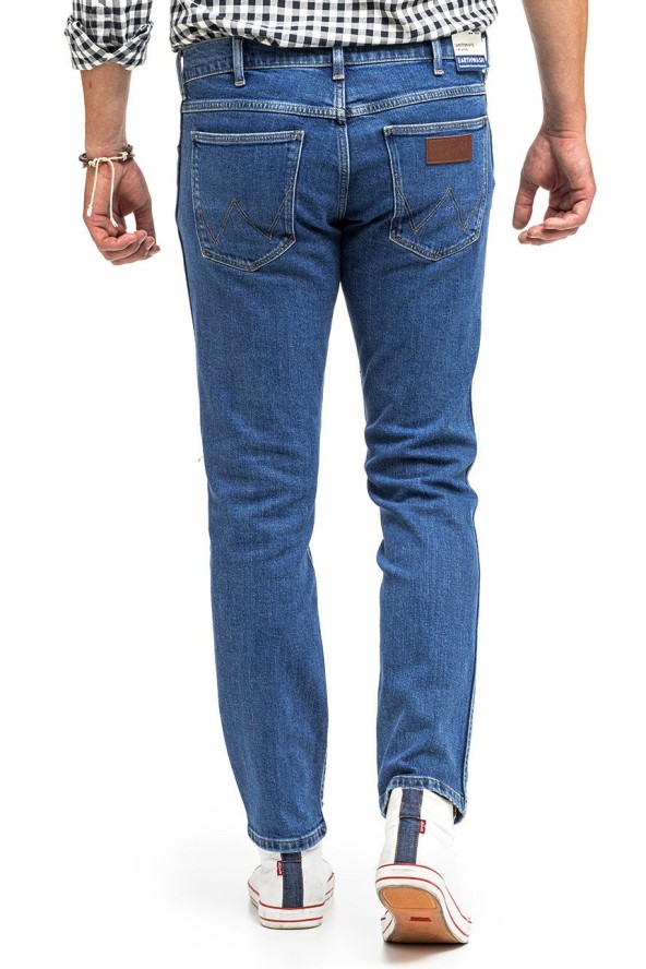 WRANGLER LARSTON MĘSKIE SPODNIE JEANSOWE COOL BLUE W18SKT32Q 112145868