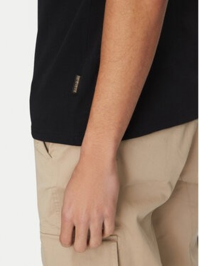 Napapijri T-Shirt S-Dati NP0A4IE2 Czarny Regular Fit