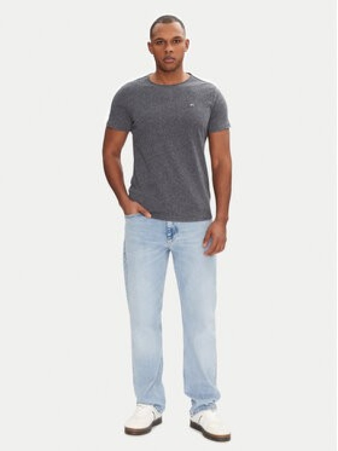 Tommy Jeans T-Shirt Jaspe DM0DM09586 Granatowy Slim Fit