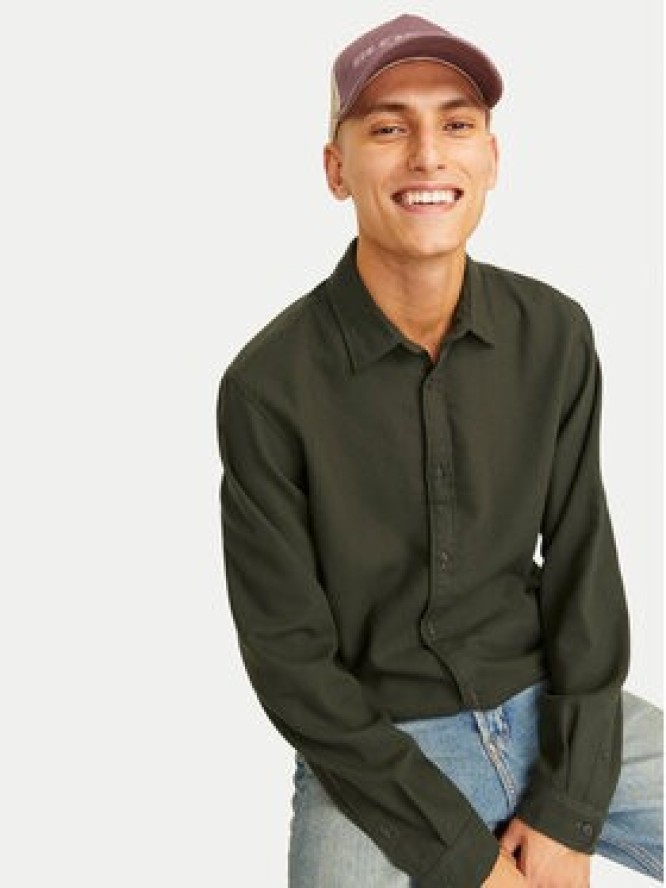 Jack & Jones Koszula Joshua 12258429 Zielony Slim Fit
