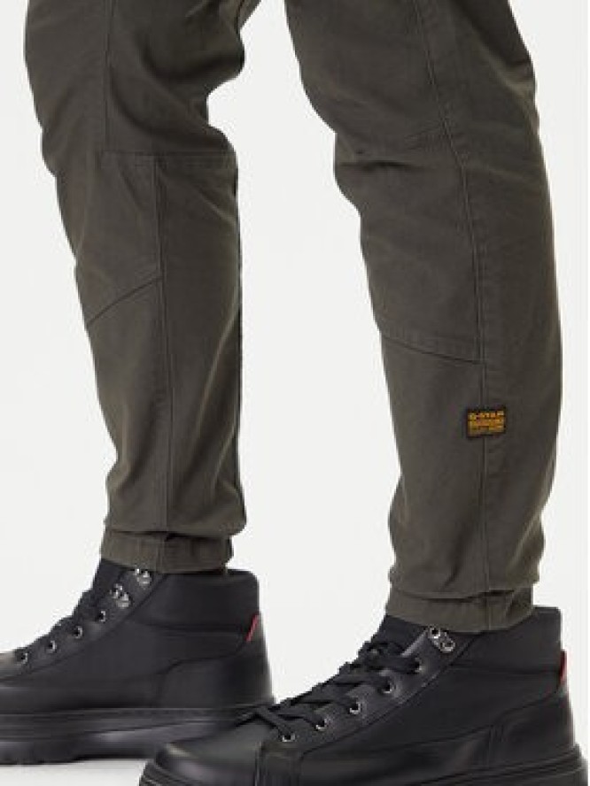 G-Star Raw Spodnie materiałowe Zip Pocket 3D D24307-E172 Zielony Skinny Fit