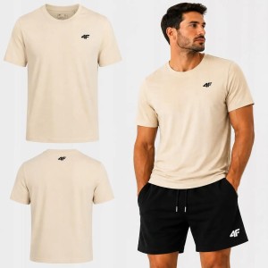 KOSZULKA MĘSKA 4F T-SHIRT SPORTOWY BAWEŁNIANY LIMITOWANY M3948 SS26