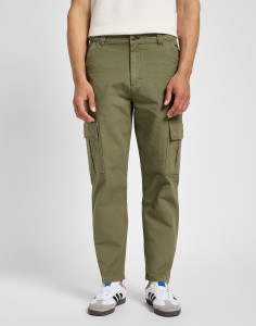 LEE MĘSKIE SPODNIE MATERIAŁOWE CARGO PANT MERCANTILE GREEN 112355782 L72K008526
