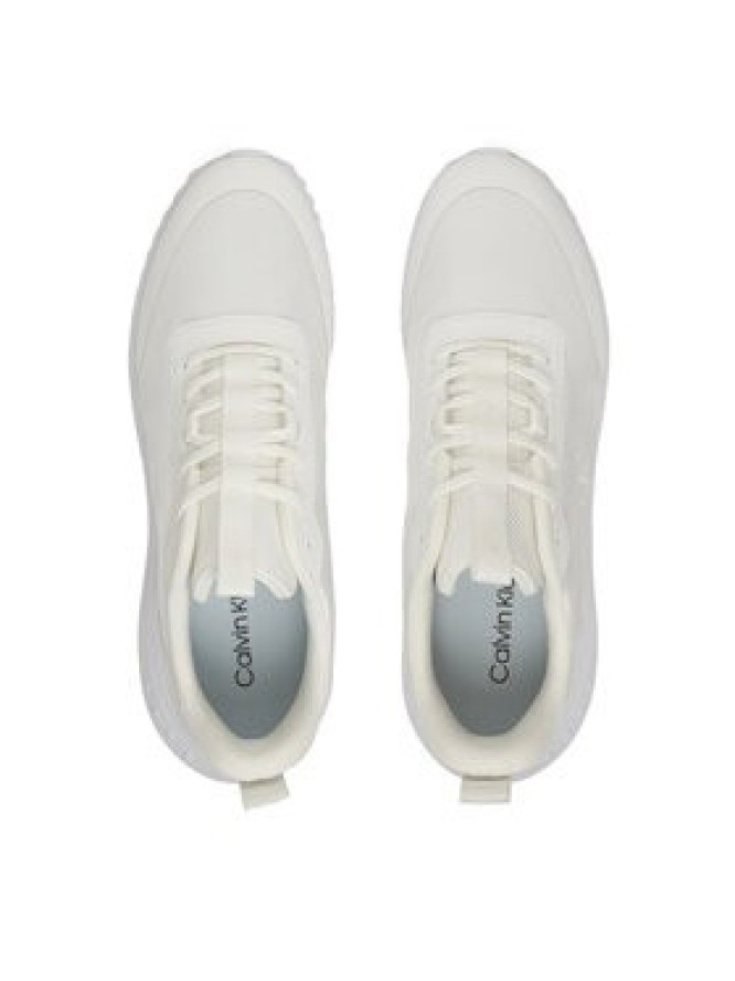 Calvin Klein Sneakersy Eva Runner Lace Up Mat Mix YM0YM01442 Biały