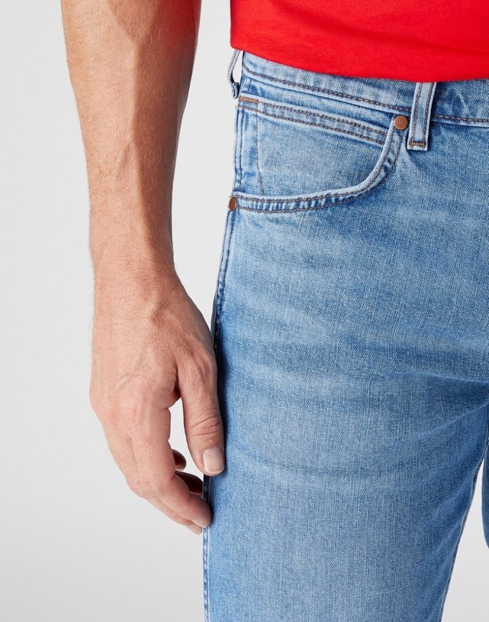 WRANGLER GREENSBORO MĘSKIE SPODNIE JEANSOWE MID TERM W15QHR18Y 112145829