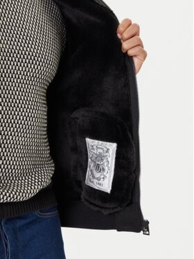 Guess Kurtka z imitacji skóry M5BL43 W2302 Czarny Regular Fit