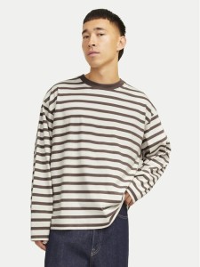 Jack & Jones Longsleeve Islington 12273202 Beżowy Loose Fit