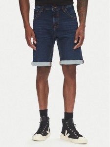 Mustang Szorty jeansowe Chicago Z 1016349 Granatowy Slim Fit