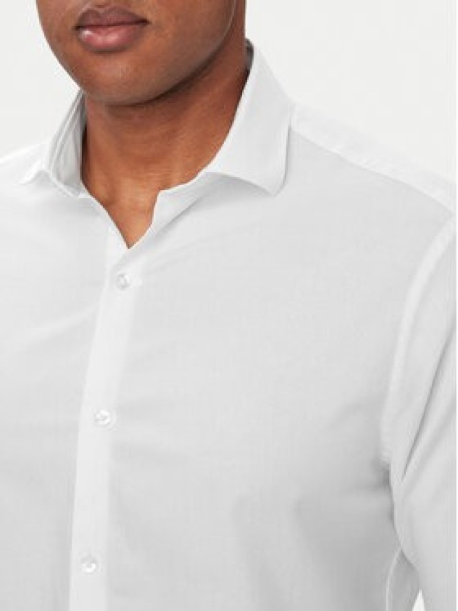 Calvin Klein Koszula LV019EU120 Biały Slim Fit