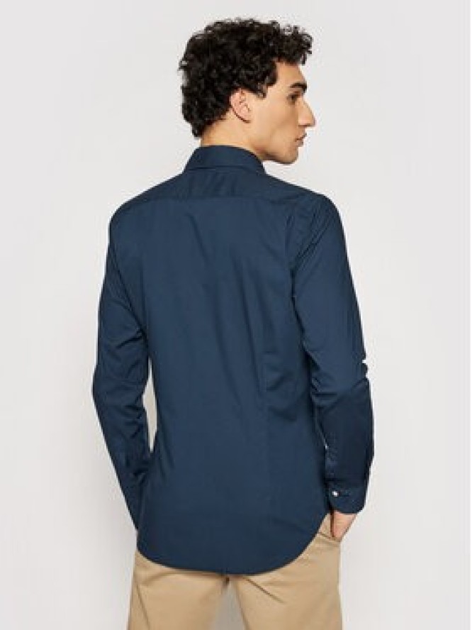 La Martina Koszula CCMC02 PP003 Granatowy Slim Fit