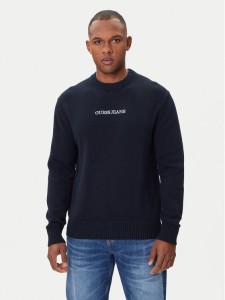 Guess Jeans Sweter M4BR31 Z3HM1 Granatowy Regular Fit