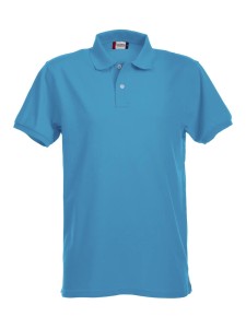 clique Stretch Premium Polo męska – elastyczna bawełna – turquoise