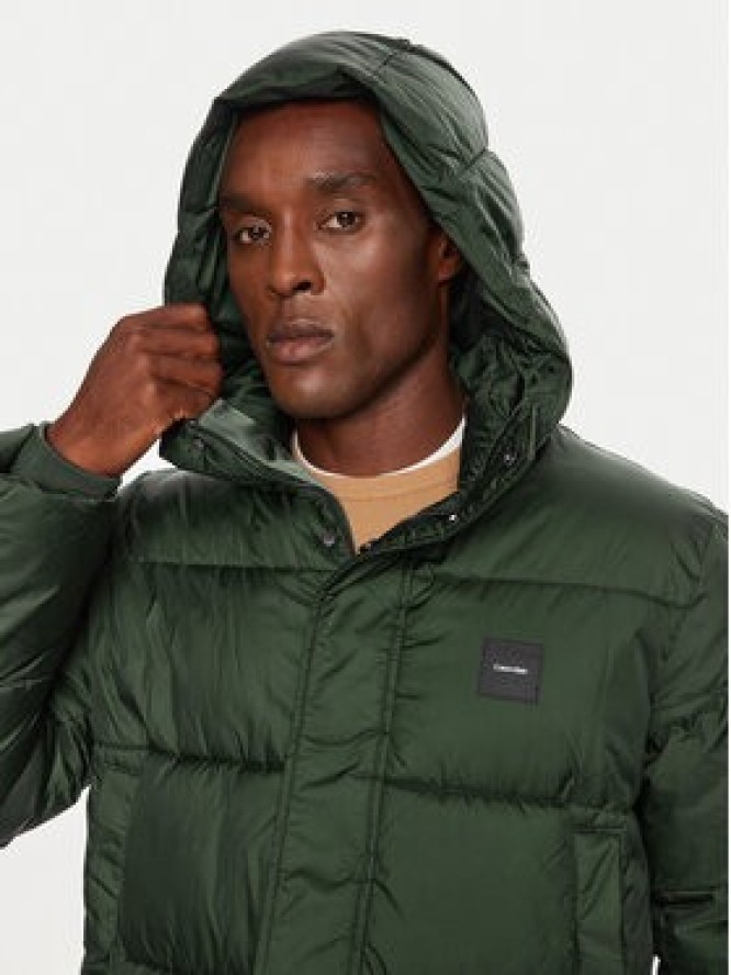 Calvin Klein Płaszcz zimowy K10K113465 Zielony Regular Fit